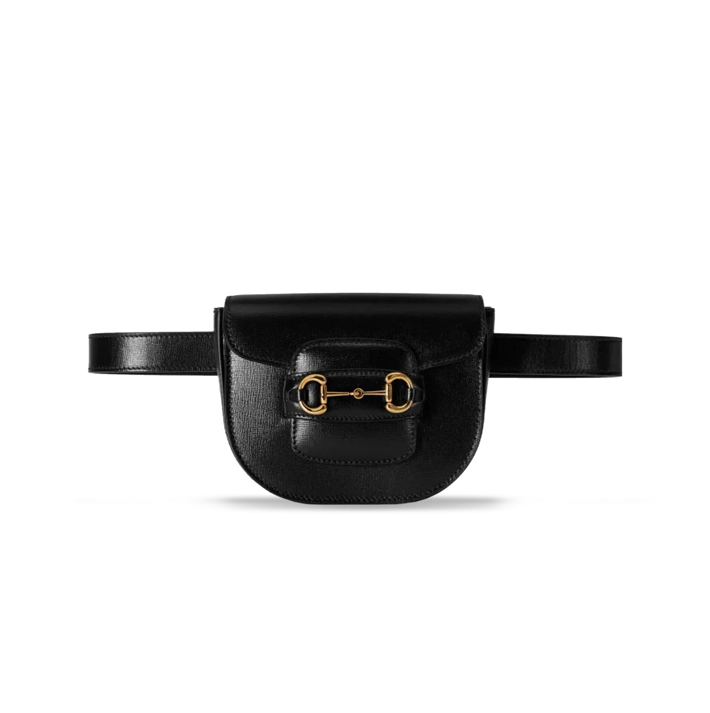 GUCCI HORSEBIT 1955 HALF CIRCLE WAIST BAG 760198 (16*13*6.5cm)
